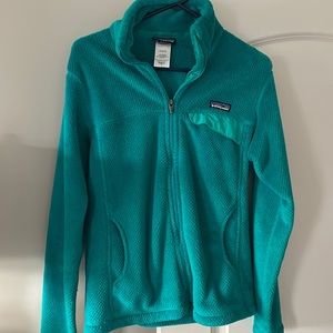 Teal blue Patagonia fleece